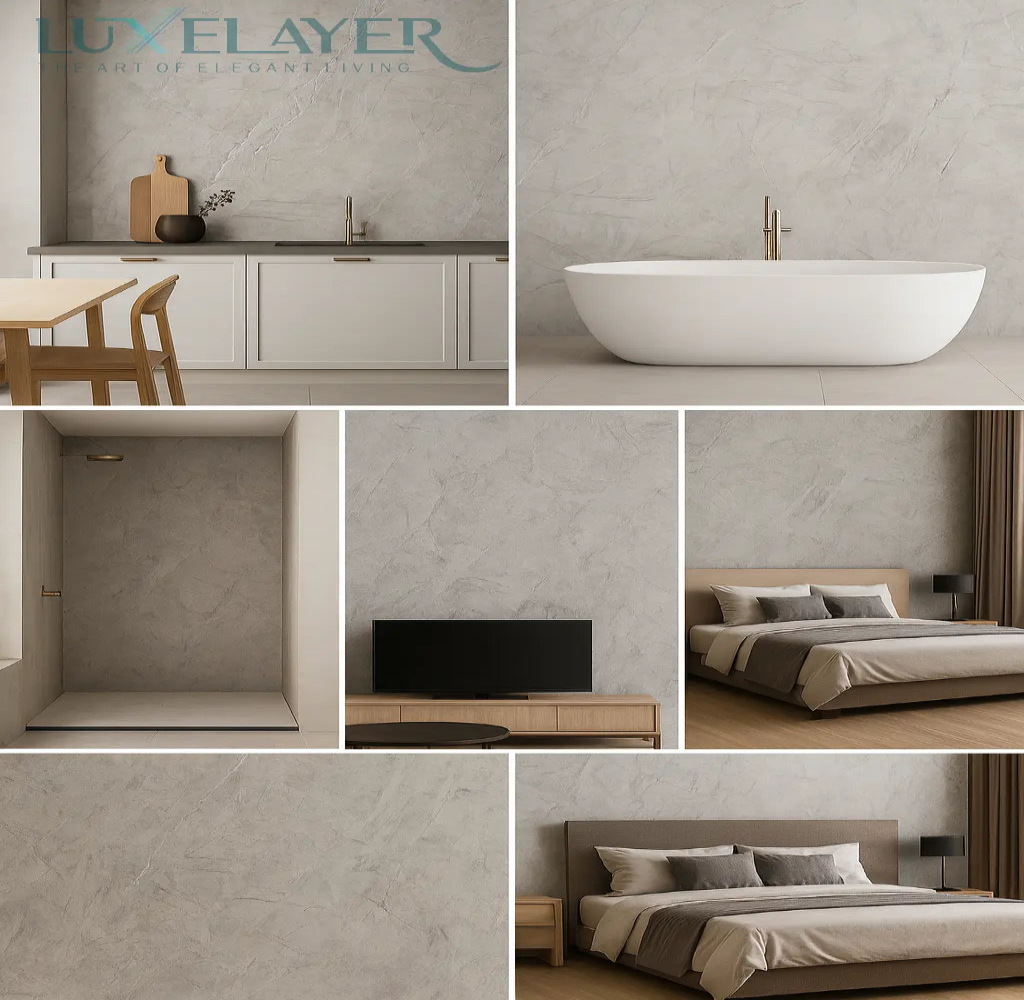 Silver Cloud Marble LuxeLayer